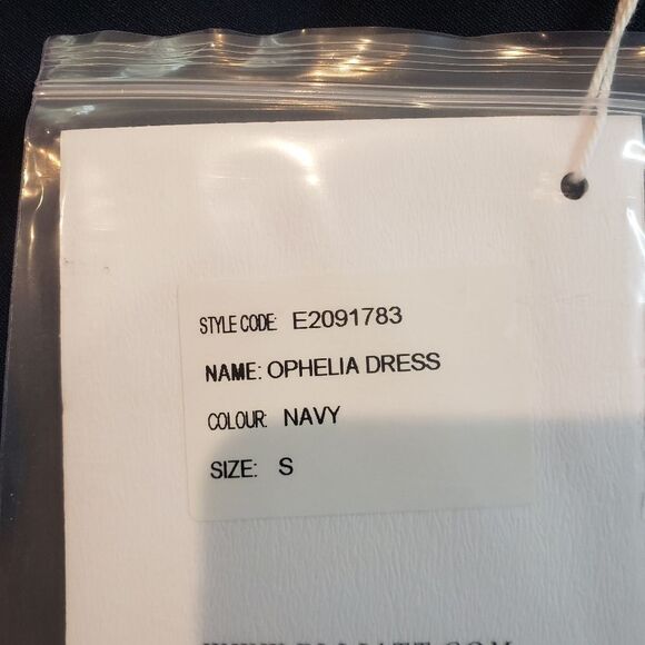 ELLIATT One Shoulder Mini Navy Blue Dress Size S - Picture 11 of 13